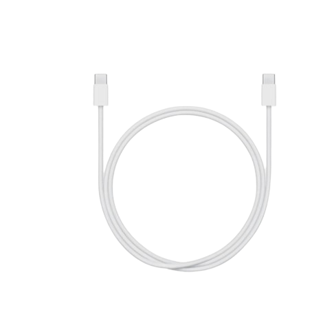 60W USB-C to USB-C Charge Cable (1 m, Model: MW493ZM/A) – Premium Woven Fast Charging & Data Sync Cord for iPhone, iPad, and MacBook